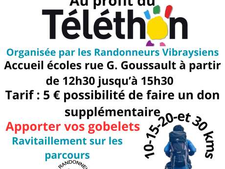 Randonnée pédestre au profit du Téléthon