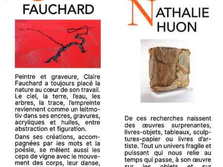 Exposition Claire Fauchard et Nathalie Huon - Vouvant Village de Peintres
