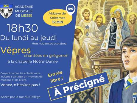 VÊPRES CHANTÉES PAR LES ENFANTS - ACADÉMIE MUSICALE DE LIESSE