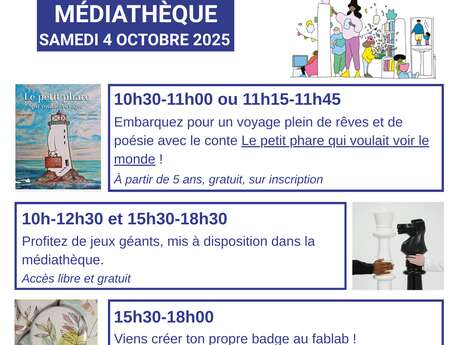Bibliothèque en folie! Création d'un badge