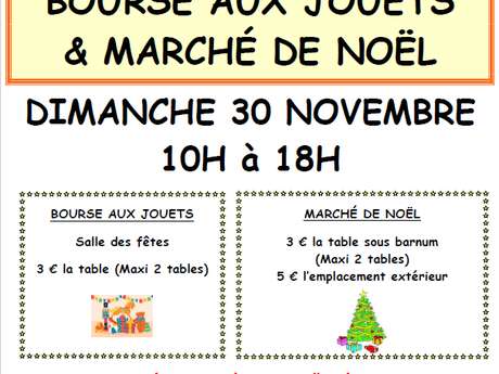 Bourse aux jouets et Marché de Noël