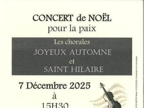 Concert de NOËL  pour la paix