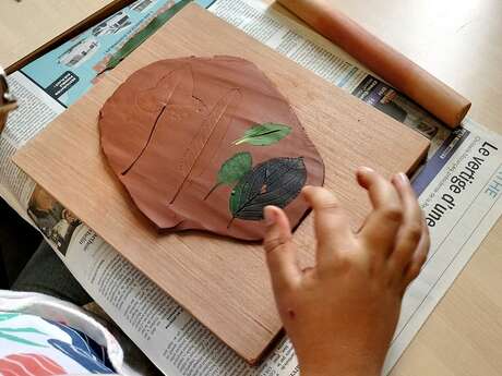Atelier "herbier en argile"