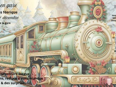 Noël en gare : marché de Noël