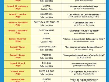 Conférence "Visite de l'Eglise de Duneau" Conférence "Visite de l'Eglise de Duneau"