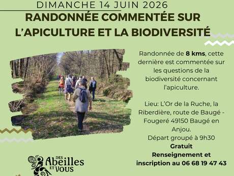 Randonnée commentée sur la biodiversité et l'apiculture à St Martin d'Arcé