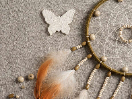 Atelier du Carrefour du Lin : Attrape-Rêve en Lin