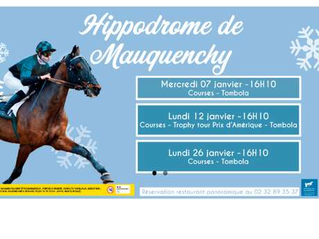 Courses hippiques à l'hippodrome de Mauquenchy