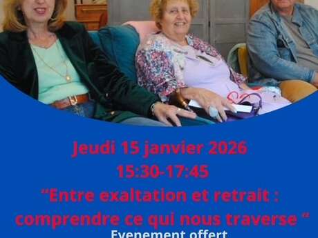 Café philo : "Entre exaltation et retrait : comprendre ce qui nous traverse"