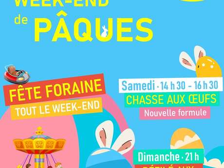 Week-end de Pâques : fête foraine, chasse aux œufs et défilé aux lampions