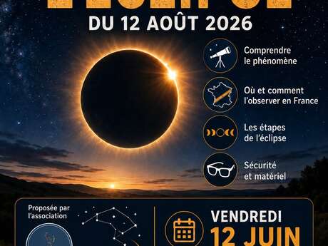 Conférence : L'Eclipse du 12 août 2026