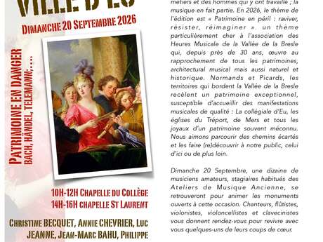 Journées du Patrimoine | Heures Musicales de la Vallée de la Bresle