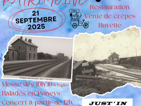 JEP 2025 - Revivez le site de l'ancienne gare d'Heudlimont : Exposition et balades en poney