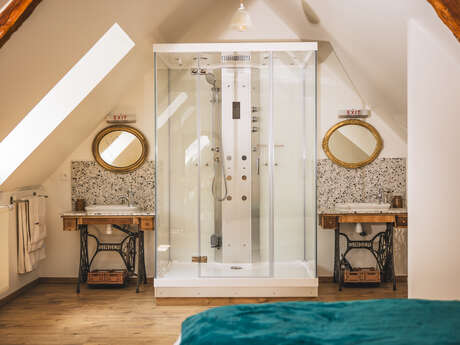 Chambre d'hôtes GALET EN LIN dans Ecolodge Entre Mer & Campagne****