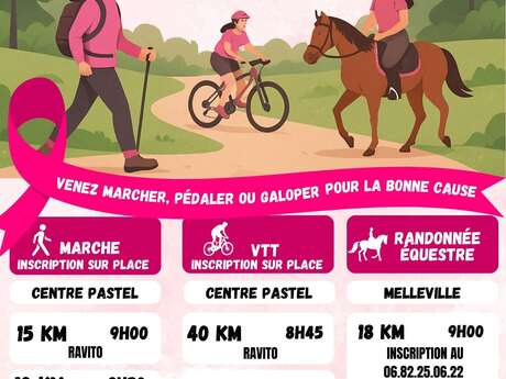 Octobre rose : Marche, rando VTT / équestre