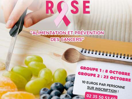 Octobre rose : Atelier "Alimentation et prévention des cancers"