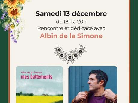 Rencontre - dédicace : Albin de la Simone