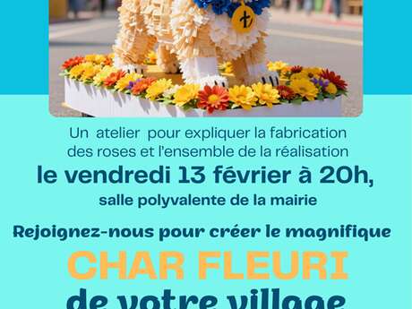 Atelier char fleuri
