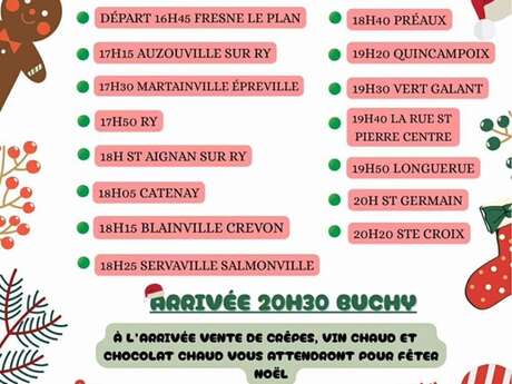 Défilé de tracteurs de Noël