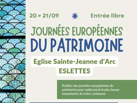 Journées européennes du patrimoine à l'église Sainte-Jeanne d'Arc d'Eslettes