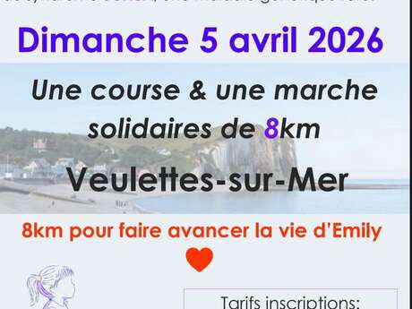 Courir ou marcher pour Emily : 8 km de solidarité !
