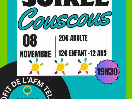 Soirée Couscous au profit du Téléthon