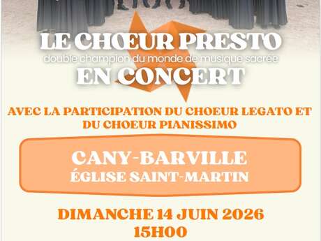 Le choeur presto en concert