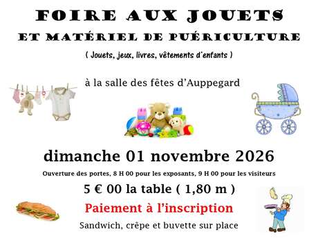 Foire aux jouets et matériel de puériculture