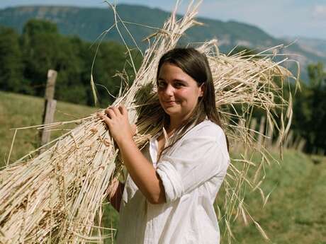 Festival du Lin - atelier "Bouquet de moisson en blé tressé"