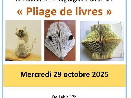 Atelier Pliage de livres