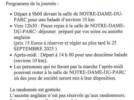 34ème Randonnée pédestre