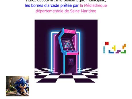 Borne d'arcade à la bibliothèque
