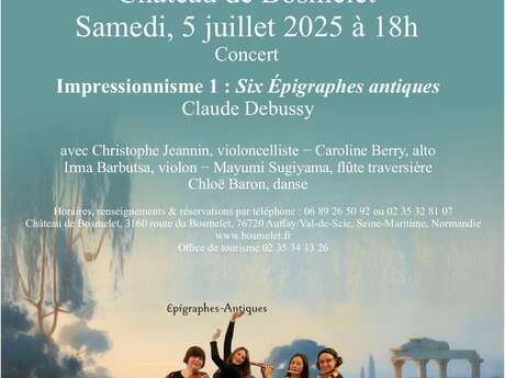 Concert : "Impressionnisme 1 : Six épigraphes antiques"