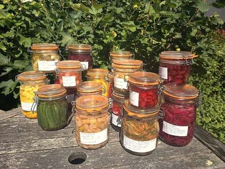 Atelier culinaire lactofermentation à SAINT LEONARD  Lieu : la pépinière et horticulture  AUBRY
