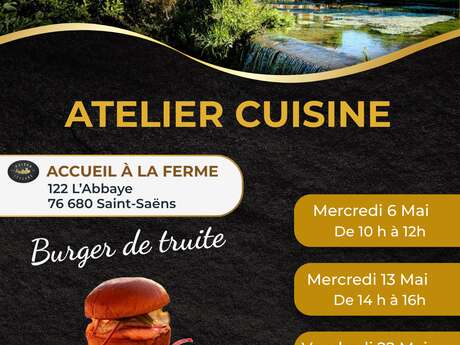 Atelier cuisine : burger à la truite