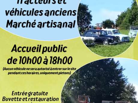 Exposition tracteurs et véhicules anciens et marché artisanal