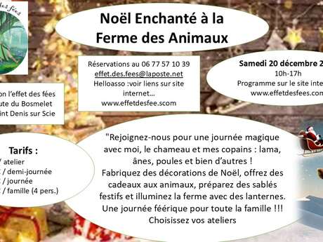 Noël féerique à l'effet des fées