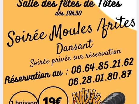 Soirée dansante Moules Frites