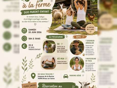 Yoga à la Ferme: Duo parent-enfant