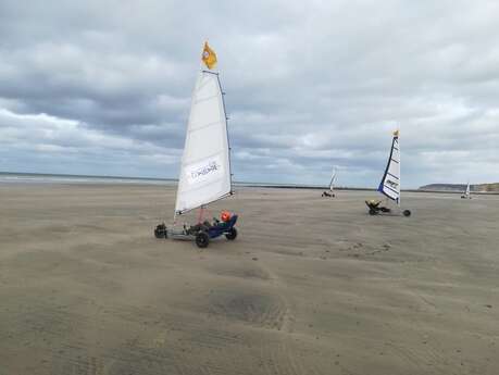 Initiation au char à voile sur la Côte d’Albâtre
