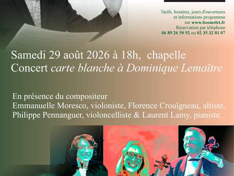 Concert carte blanche à Dominique Lemaître au Bosmelet
