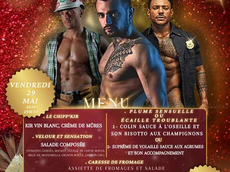 Dîner spectacle Chippendale et soirée dansante