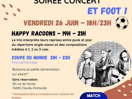 Soirée concert "Happy Raccoons"