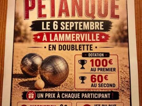 Concours de pétanque en doublette
