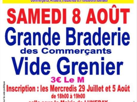 UCA'Luneray - Grande Braderie des Commerçants / Vide-grenier