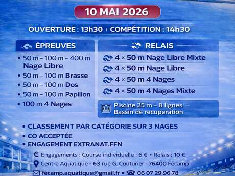 Meeting Masters natation "La Terre-Neuvas"