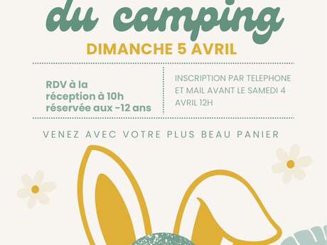 Chasse aux oeufs du camping