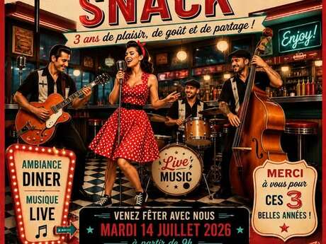 Animation musicale du snack Chez Jess
