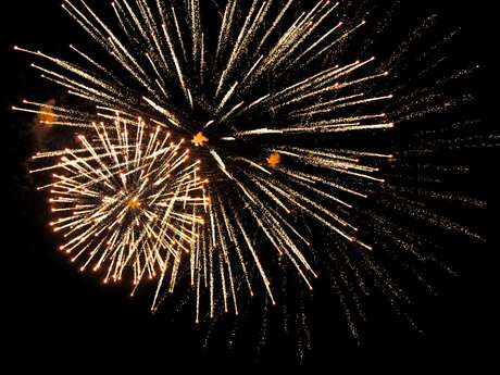 Feux d'artifice à Luneray