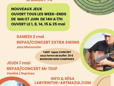 Ré-ouverture du labyrinthe et concerts en mai